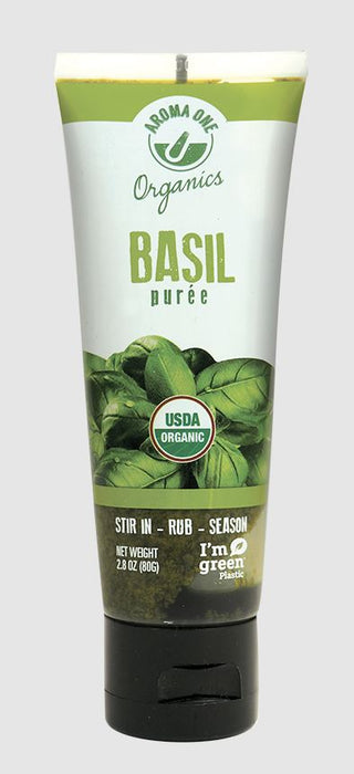AROMA ONE: Organic Basil Puree, 2.8 oz