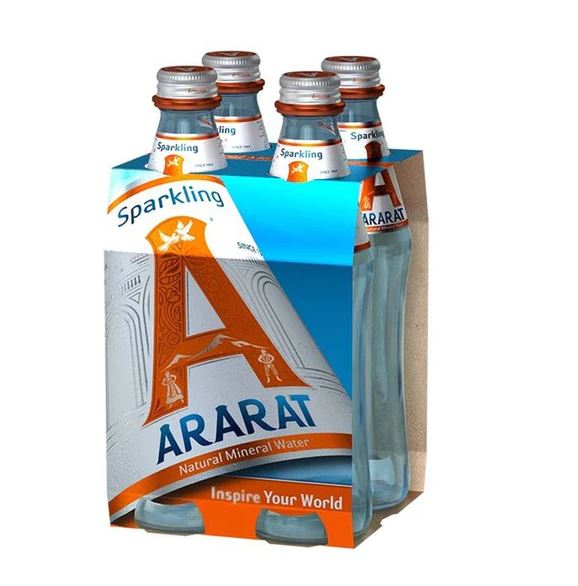 ARARAT: Sparkling Natural Mineral Water 4Pack, 40 fo