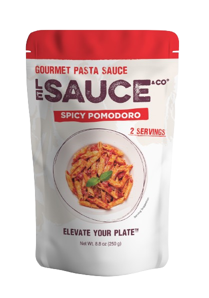 LE SAUCE & CO: Spicy Pomodoro Gourmet Pasta Sauce, 8.8 oz