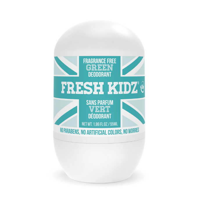 FRESH KIDZ: Green Fragrance Free Roll On Deodorant, 1.86 fo