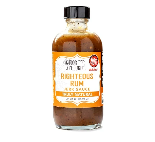 FOOD FOR THOUGHT: Righteous Rum Jerk Sauce, 4 oz