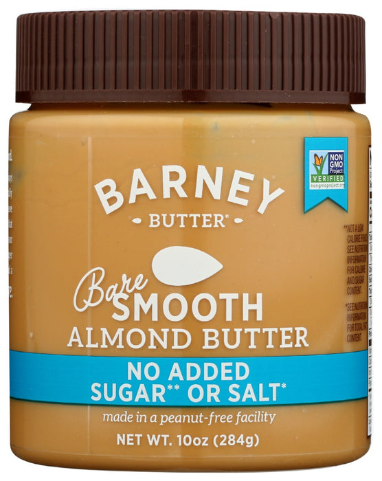 BARNEY BUTTER: Bare Smooth Almond Butter, 10 oz