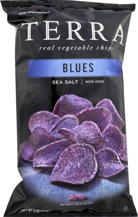 TERRA CHIPS: Blues With Sea Salt Chips, 5 oz