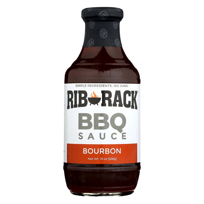 RIB RACK: Bourbon BBQ Sauce, 19 oz