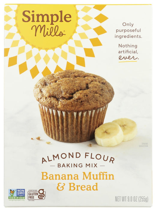 SIMPLE MILLS: Banana Muffin and Bread Mix, 9 oz