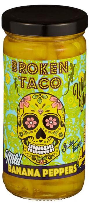 BROKEN TACO: Mild Banana Peppers, 8 oz
