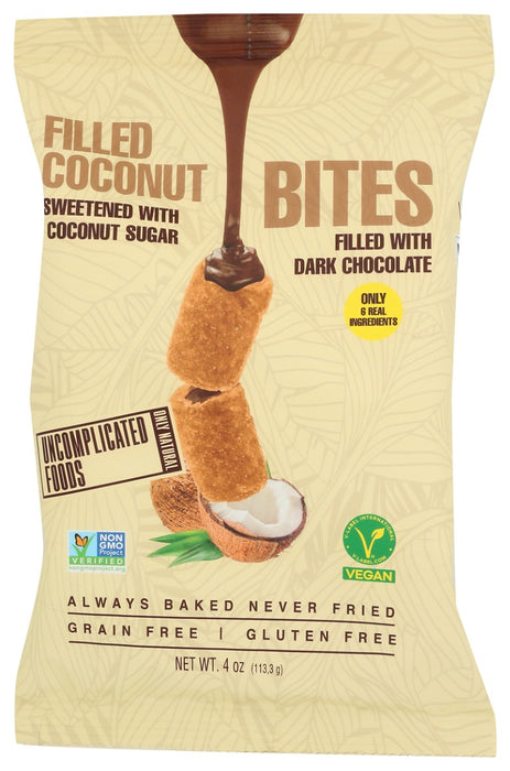 CROPS AND BROS: Filled Coconut Bites, 4 oz