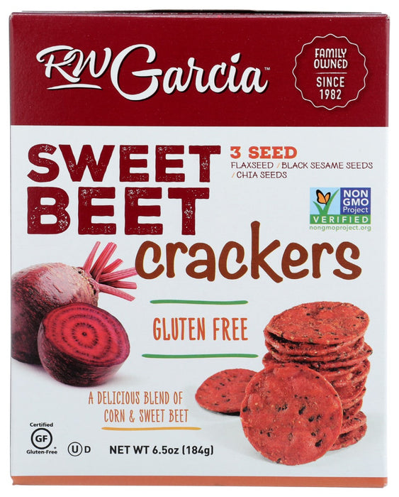 RW GARCIA: Organic Sweet Beet Crackers, 6.5 oz