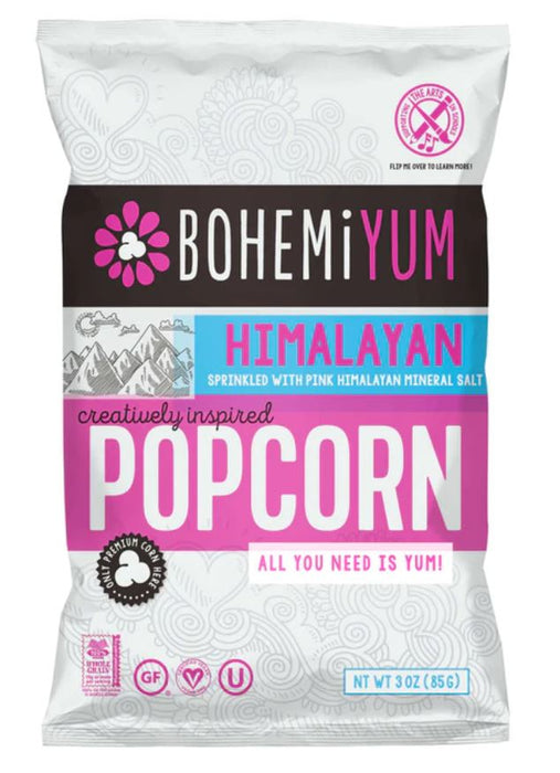 BOHEMIYUM: Himalayan Pink Salt Popcorn, 3 oz