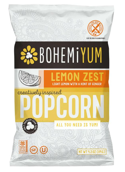 BOHEMIYUM: Lemon Zest Popcorn, 4.2 oz