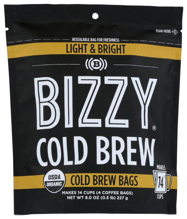 BIZZY COFFEE: Light and Bright Cold Brew Coffee, 8 oz