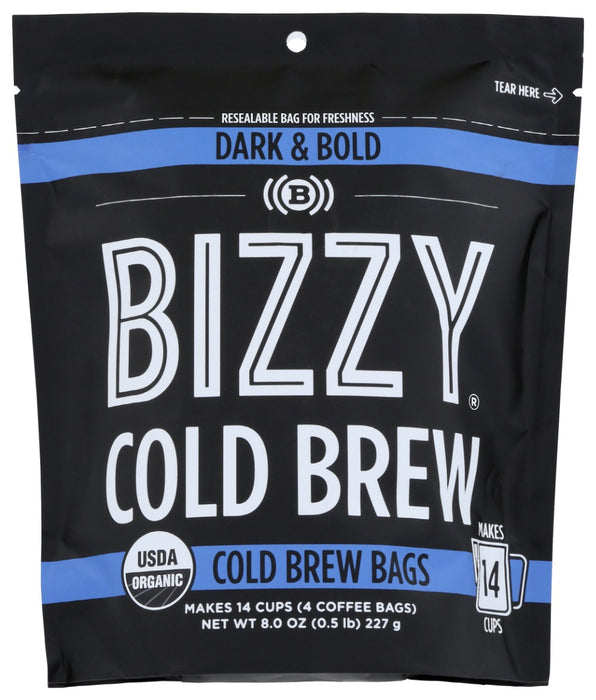 BIZZY COFFEE: Dark and Bold Coffee Cold Brew, 8 oz