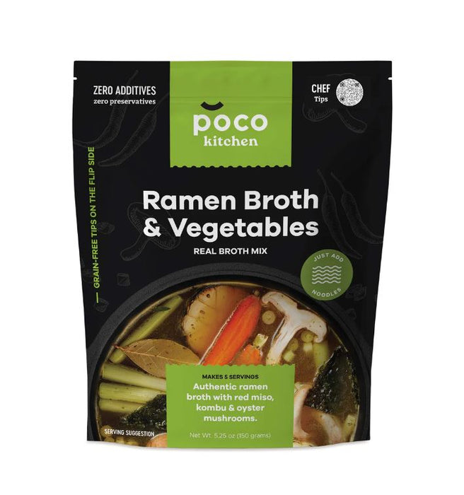 POCO KITCHEN: Ramen Broth and Vegetable Instant Powder Mix, 5.25 oz