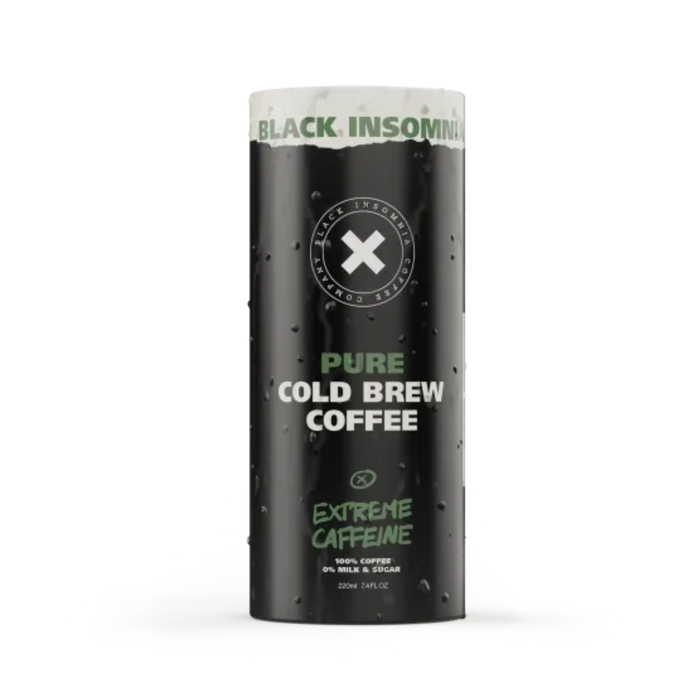 Black Insomnia Coffee Extreme Caffeine Ready To Drink Pure Cold Brew - 7.4 Fl Oz