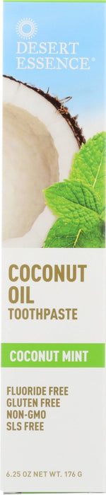 DESERT ESSENCE: Coconut Oil Toothpaste, 6.25 oz