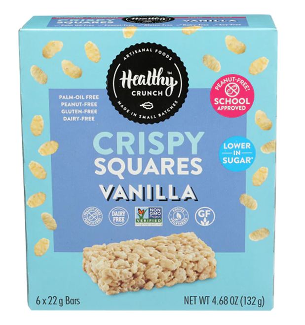 HEALTHY CRUNCH: Vanilla Crispy Squares, 4.68 oz