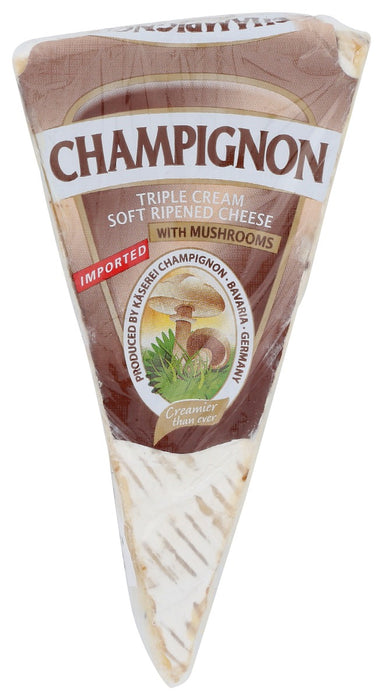 CHAMPIGNON: Triple Cream Soft Ripened Cheese With Mushroom, 9.7 lb