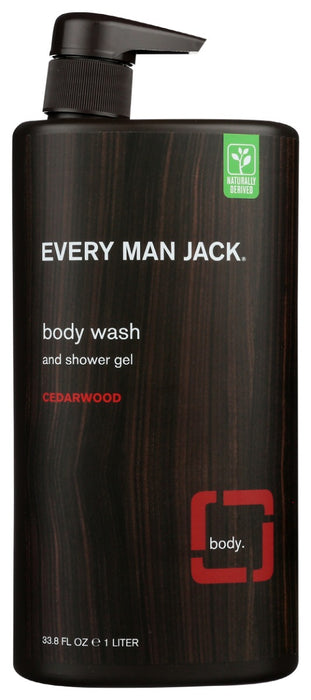 EVERY MAN JACK: Body Wash Cedarwood, 33.8 oz