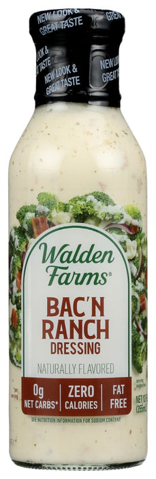 WALDEN FARMS: Bacon Ranch Zero Calorie Dressing, 12 fo