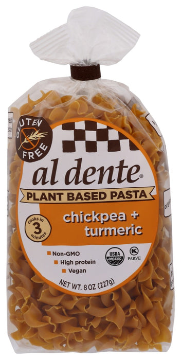 AL DENTE: Chickpea Turmeric Pasta, 8 oz