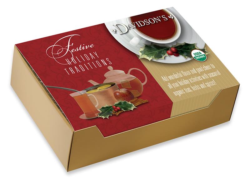 DAVIDSONS: Holiday Traditions Assorted Tea, 100 pc