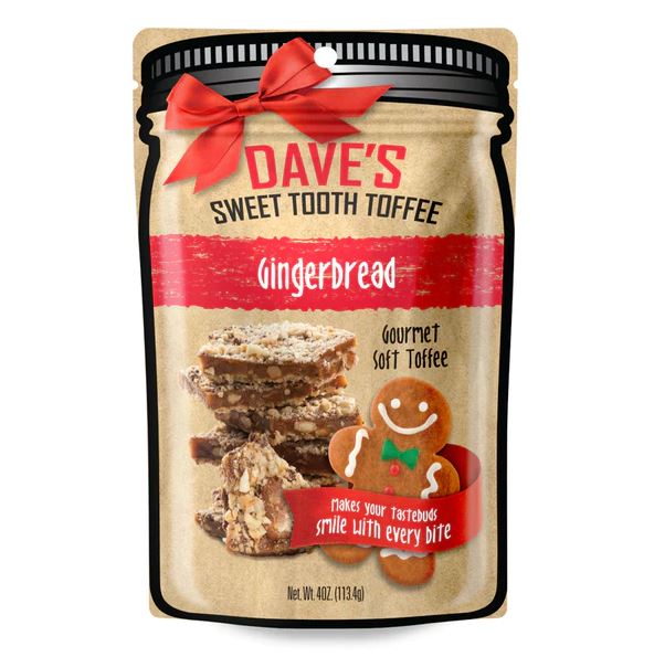 DAVES SWEET TOOTH: Gingerbread Toffee, 4 oz