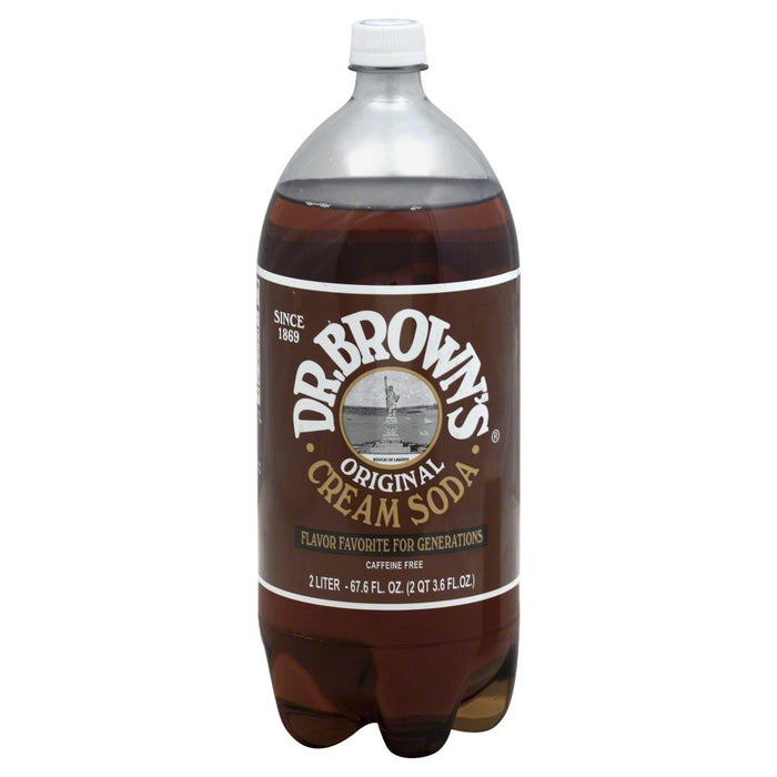 DR BROWNS: Diet Cream Soda 2Lt, 67.6 fo