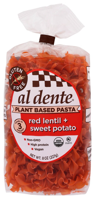 AL DENTE: Red Lentil Sweet Potato Pasta, 8 oz