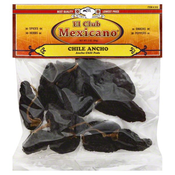 EL CLUB MEXICANO: Chile Ancho, 3 oz