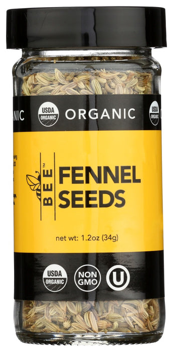 BEESPICES: Organic Fennel Seeds, 1.2 oz