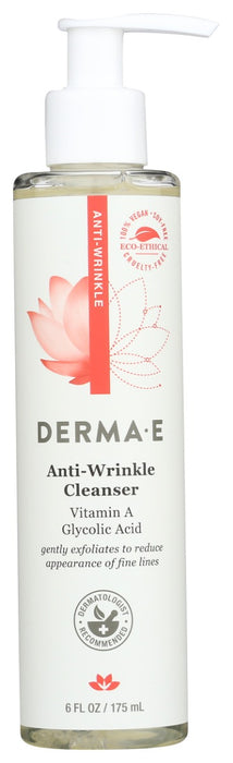 DERMA E: Anti Wrinkle Cleanser, 6 oz