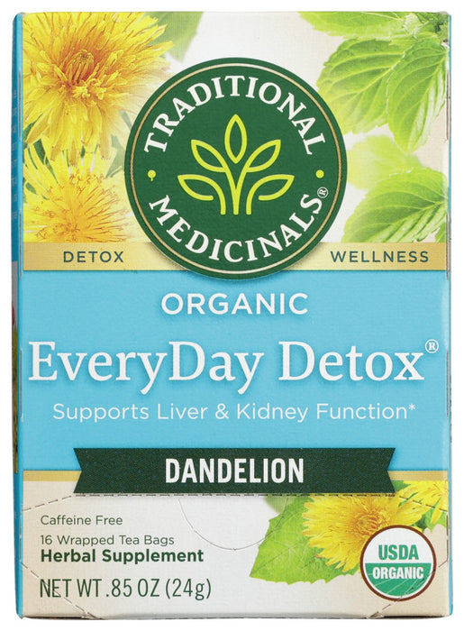 TRADITIONAL MEDICINALS: Everyday Detox Dandelion Tea, 16 bg