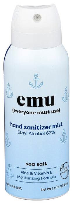 EMU: Sea Salt Hand Sanitizer Mist, 2.2 oz