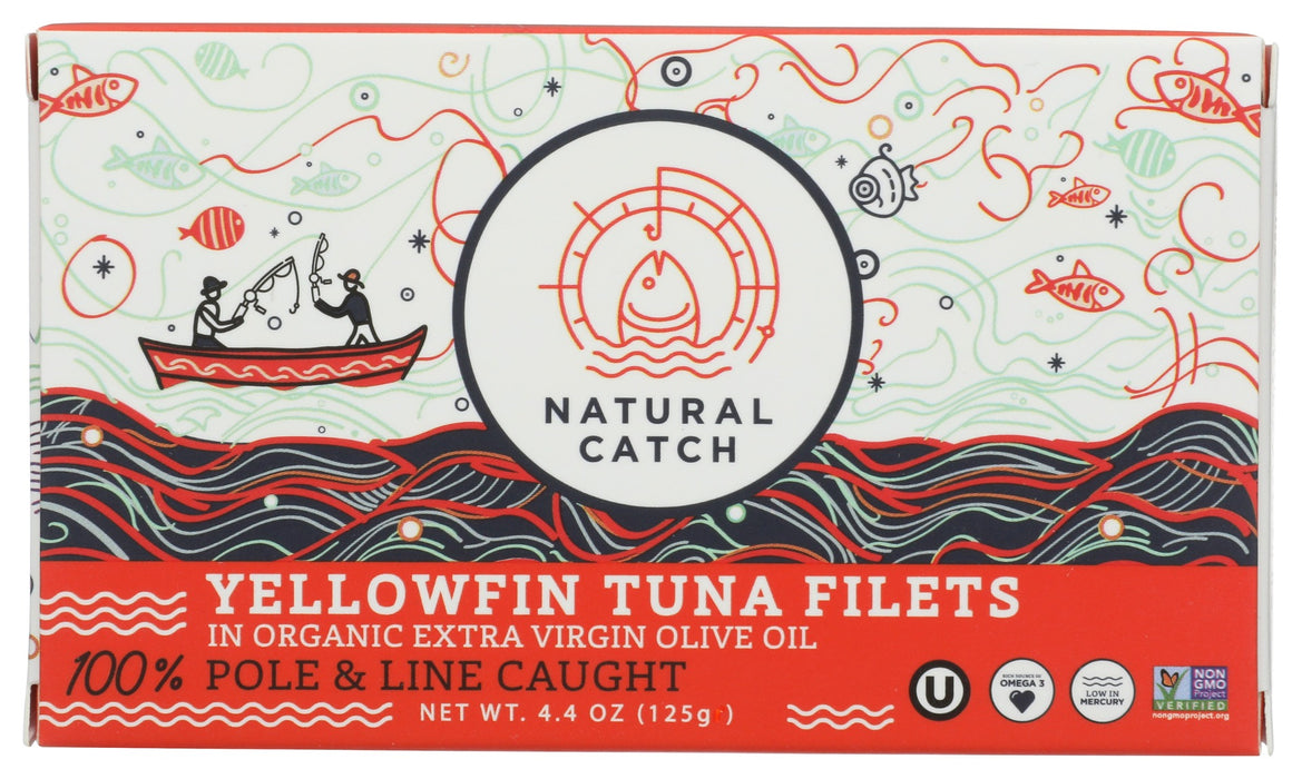 NATURAL CATCH: Tuna Yellowfin In Olive Oil, 4.4 oz