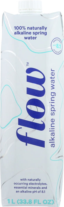 FLOW WATER: Original Alkaline Spring Water, 1 lt
