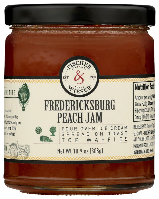 FISCHER & WIESER: Fredericksburg Peach Jam, 10.9 oz
