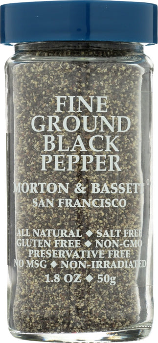 MORTON & BASSETT: Fine Ground Black Pepper, 2 oz