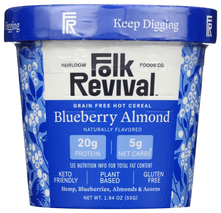 FOLK REVIVAL: Blueberry Almond Hot Cereal, 1.94 oz