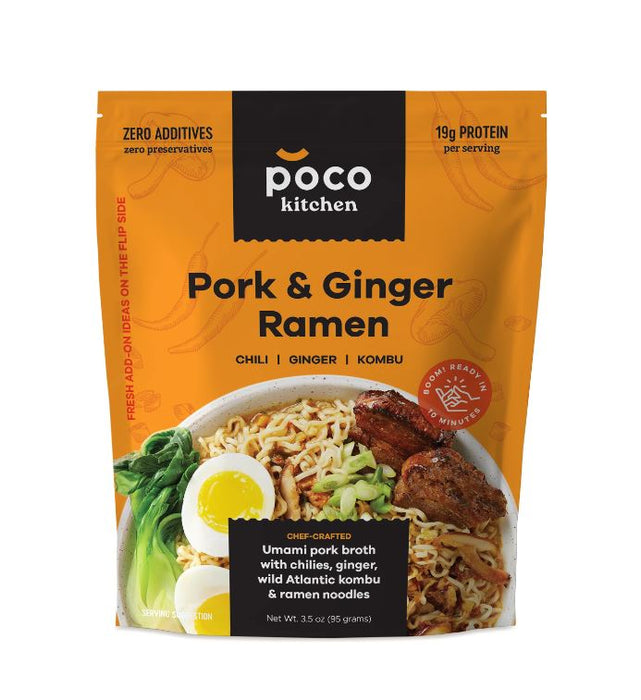 POCO KITCHEN: Pork and Ginger Ramen Noodle, 3.5 oz