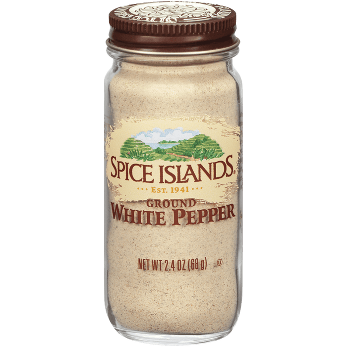 SPICE ISLAND: Ground White Pepper, 2.4 oz