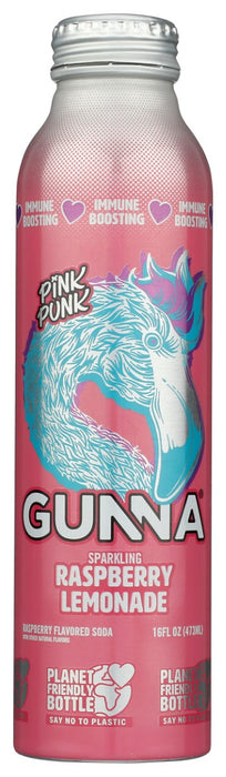 GUNNA: Pink Punk Immune Boosting Raspberry Lemonade, 16 fo