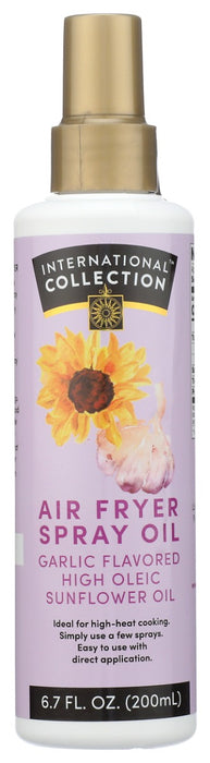 INTERNATIONAL COLLECTION: Sunflower and Garlic Air Fryer Spray Oil, 6.7 fo