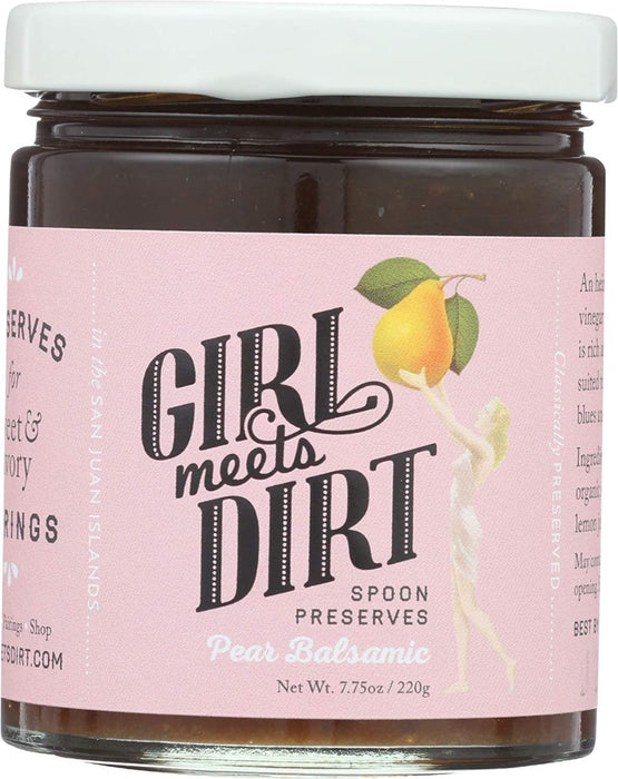 GIRL MEETS DIRT: Pear Balsamic Spoon Preserves, 7.75 oz