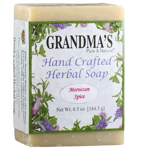 GRANDMAS PURE & NTL: Moroccan Spice Herbal Soap, 6 oz