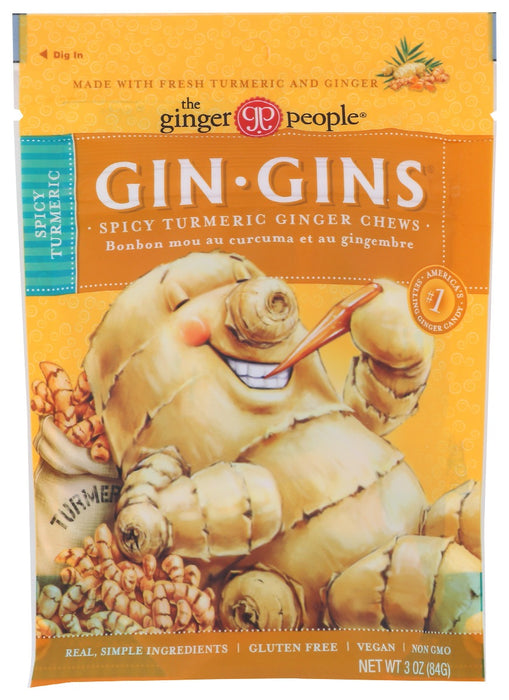 GINGER PEOPLE: Spicy Turmeric Ginger Chew, 3 oz