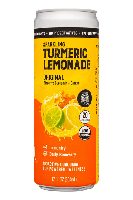 GOLDEN TIGER: Original Turmeric Lemonade, 12 fo