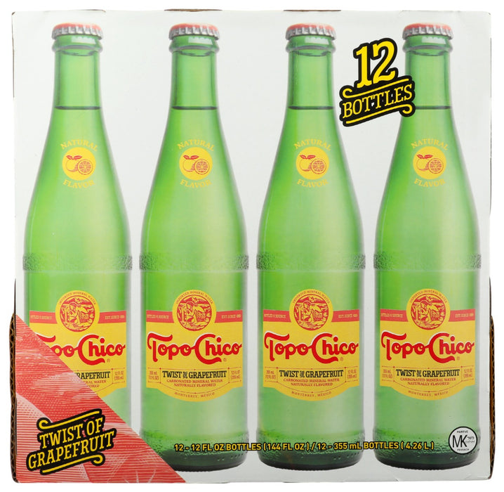 TOPO CHICO: Mineral Water Twist Of Grapefruit 12Pack, 144 fo