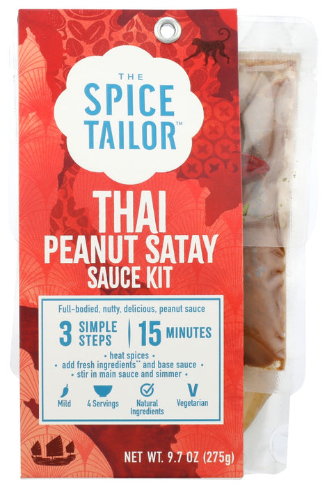SPICE TAILOR: Thai Peanut Satay Sauce Kit, 9.7 oz