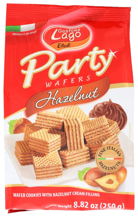 GASTONE LAGO: Party Wafers Hazelnut, 8.82 oz