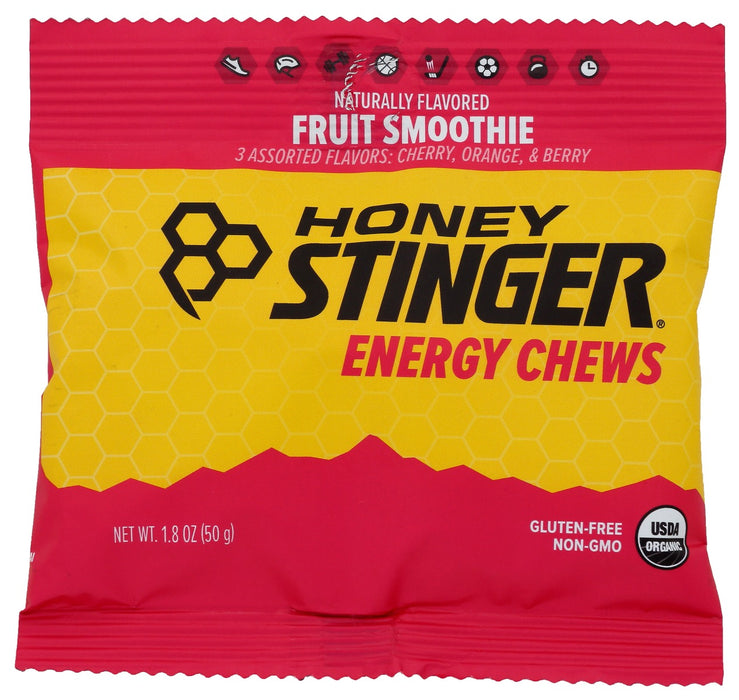 HONEY STINGER: Fruit Smoothie Energy Chews, 1.8 oz